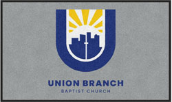 3' x 5' (35" x 58") Colorstar Impressions UNION BRANCH  Indoor Logo Mat