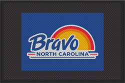4' x 6' (45" x 69") Superscrape Impressions BRAVO Rubber Logo Mat