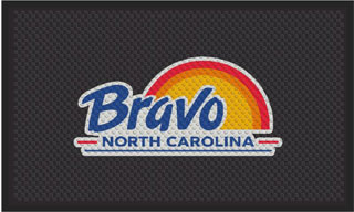 3' x 5' (35" x 59") Superscrape Impressions BRAVO Rubber Logo Mat
