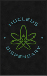 5' x 8' (58" x 95") ColorStar Impressions  NUCLEUS DISPENSARY  Indoor Logo Mat