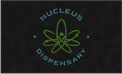 3' x 5' (35" x 58") Colorstar Impressions NUCLEUS DISPENSARY  Indoor Logo Mat
