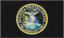 3' x 5' (35" x 58") Digiprint HD IGLESIA EL JORDAN  Indoor Logo Mat (65-mil backing)