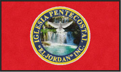3' x 5' (35" x 58") Digiprint HD IGLESIA EL JORDAN  Indoor Logo Mat (65-mil backing)