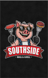 5' x 8' ( 58" x 95") Digiprint HD SOUTHSIDE BBQ  Indoor Logo Mat