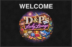 4' x 6' (45" x 69") Digiprint HD D&P'S  Indoor Logo Mat