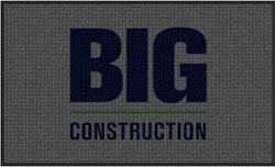 3' x 5' (35" x 58") Waterhog Impressions HD BIG CONSTRUCTION  ndoor/Outdoor Logo Mat
