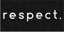 4' x 8' (45" x 95") ColorStar Impressions RESPECT  Indoor Logo Mat