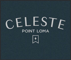6' x 7' (70" x 83" ) Waterhog Inlay CELESTE Indoor/Outdoor Logo Mat
