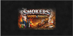 4' x 8' ( 45" x 95") Digiprint HD SMOKERS  Indoor Logo Mat