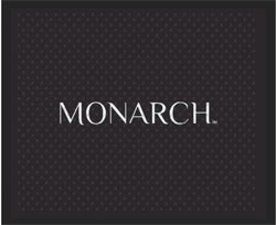 2'6" x 3' (30" x 35") Superscrape Impressions MONARCH  Rubber Logo Mat