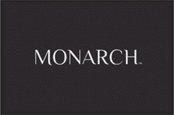 4' x 6' (45" x 69") Superscrape Impressions   MONARCH  Rubber Logo Mat