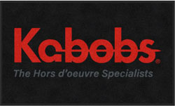 3' x 5' (35" x 58") Colorstar Impressions KABOBS  Indoor Logo Mat