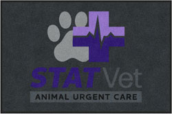 4' x 6' (45" x 69") ColorStar Impressions STATVET Indoor Logo Mat