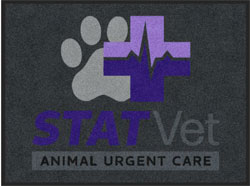 3' x 4' (35" x 47") Colorstar Impressions  STATVET  Indoor Logo Mat