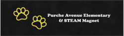 3' x 10' (35" x 119") ColorStar Impressions PURCHE ELEMENTARY  Indoor Logo Mat