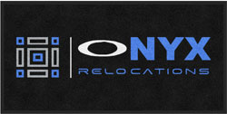 2' x 4' (24" x 47") Digiprint HD ONYX RELOCATIONS  Indoor Logo Mat