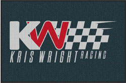 4' x 6' (45" x 69") Waterhog Inlay KRIS WRIGHT Indoor /Outdoor Logo Mat