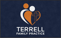 5' x 8' (58" x 95") ColorStar Impressions TERRELL  Indoor Logo Mat
