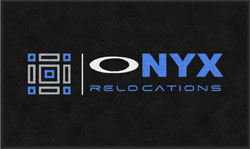 3' x 5' (35" x 59") Digiprint HD ONYX RELOCATIONS  Indoor Logo Mat