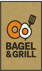 3' x 5' (35" x 59") Digiprint HD BAGLE & GRILL  Indoor Logo Mat