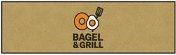 3' x 10' (35" x 119") Digiprint HD BAGLE & GRILL  Indoor Logo Mat