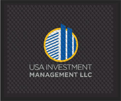 2'6" x 3' (30" x 35") Superscrape Impressions USA INVESTMENT  Rubber Logo Mat