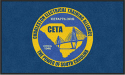 3' x 5' (35" x 58") Colorstar Impressions CETA  Indoor Logo Mat