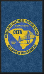 3' x 5' (35" x 58") Colorstar Impressions CETA  Indoor Logo Mat