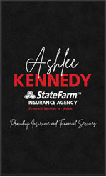3' x 5' (35" x 59") Digiprint HD ASHLEY KENNEDY Indoor Logo Mat