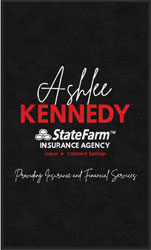 3' x 5' (35" x 59") Digiprint HD ASHLEY KENNEDY  Indoor Logo Mat