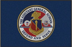 4' x 6' (45" x 69") Waterhog Impressions HD THE ADJUTANT GENERAL SCHOOL  Indoor/Outdoor Logo Mat