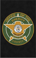 5' x 8' (58" x 95") ColorStar Impressions BULLOCH COUNTY  Indoor Logo Mat