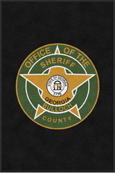 4' x 6' (45" x 69") ColorStar Impressions BULLOCH COUNTY  Indoor Logo Mat