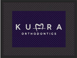 3' x 4' (34" x 45") Superscrape Impressions KUMRA Rubber Logo Mat