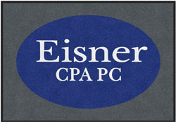 3'6" x 5'(41" x 59") Colorstar Impressions EISNER Indoor Logo Mat