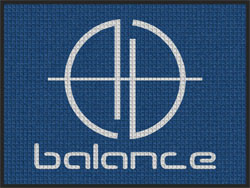 3' x 4' (35" x 47") Waterhog Inlay BALANCE Indoor/Outdoor Logo Mat