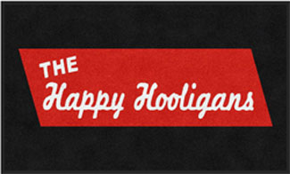 3' x 5' (35" x 58") Colorstar Impressions THE HAPPY HOOLIGANS Indoor Logo Mat