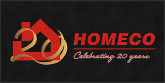 4' x 8' (45" x 95") ColorStar Impressions  HOMECO Indoor Logo Mat