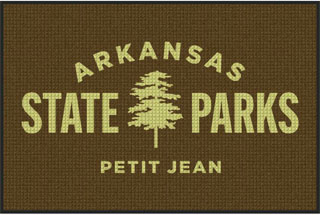 4' x 6' (45" x 69") Waterhog Impressions HD ARKANSAS STATE PARKS  Indoor/Outdoor Logo Mat
