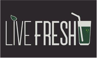 3' x 5' (34" x 58") Floor Impressions  LIVE FRESH  Rubber Logo Mat