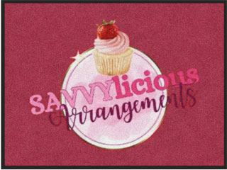 3' x 4' ( 35" x 47") Digiprint HD SAVVYLICIOUS  Indoor Logo Mat