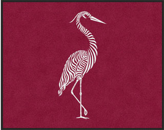 4' x 5'(45" x 59") Colorstar Impressions EGRET  Indoor Logo Mat