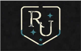3' x 5' (35" x 58") ColorStar Impressions ROCKIN U HATS  Indoor Logo Mat