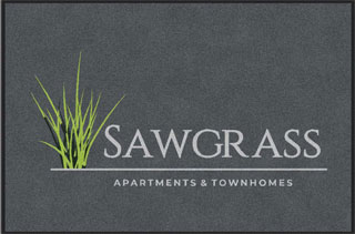4' x 6' (45" x 69") ColorStar Impressions  SAWGRASS Indoor Logo Mat