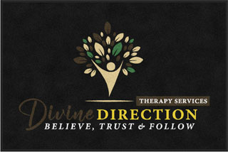 4' x 6' (45" x 69") Digiprint HD DIVINE DIRECTION Indoor Logo Mat