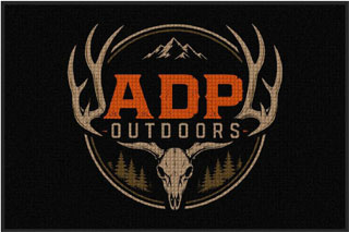 4' x 6' (45" x 69") Waterhog Impressions HD ADP OUTDOORS Indoor/Outdoor Logo Mat