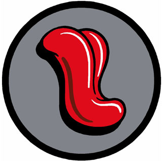 4' Round (45" inches) Digiprint HD Custom Shape FELIX'S TONGUE  Indoor Logo Mat