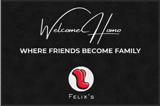 4' x 6' (45" x 69") Digiprint HD FELIX'S  Indoor Logo Mat