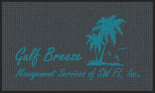 3' x 5' (35" x 58") Waterhog Impressions HD GULF BREEZE Indoor/Outdoor Logo Mat