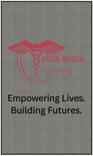 6' x 10' (68" x 119") Waterhog Impressions HD GREEN MEDICAL  Indoor/Outdoor Logo Mat